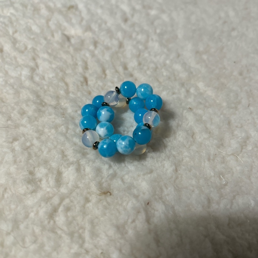 Bracelet 8-8.5mm Amazonite Aqua ,Mystic Aura Quartz - Picture 8 of 8